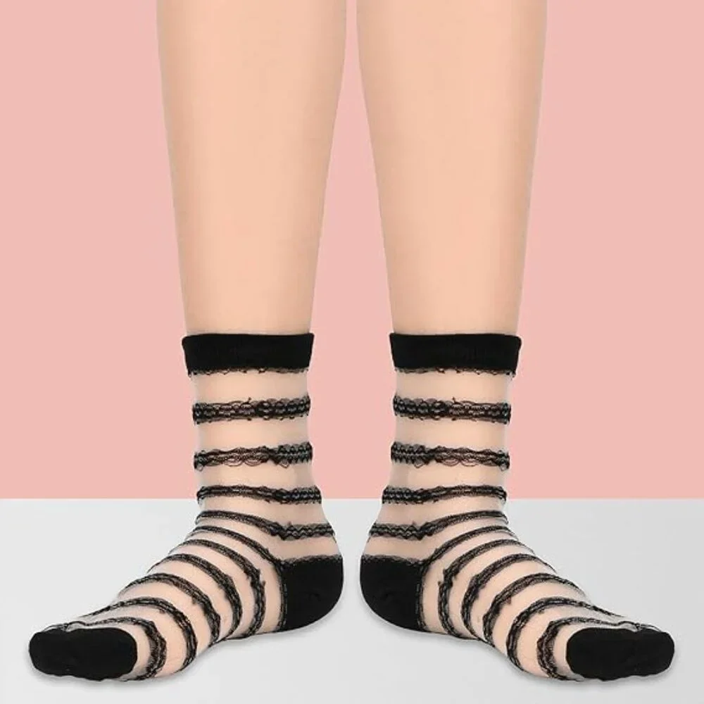 Women's Sheer Socks‎ 5 different Pairs
